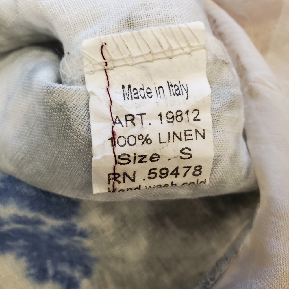 Valentina Relaxed Blue and Tan Tie-Dye Tee Size S - Picture 4 of 6